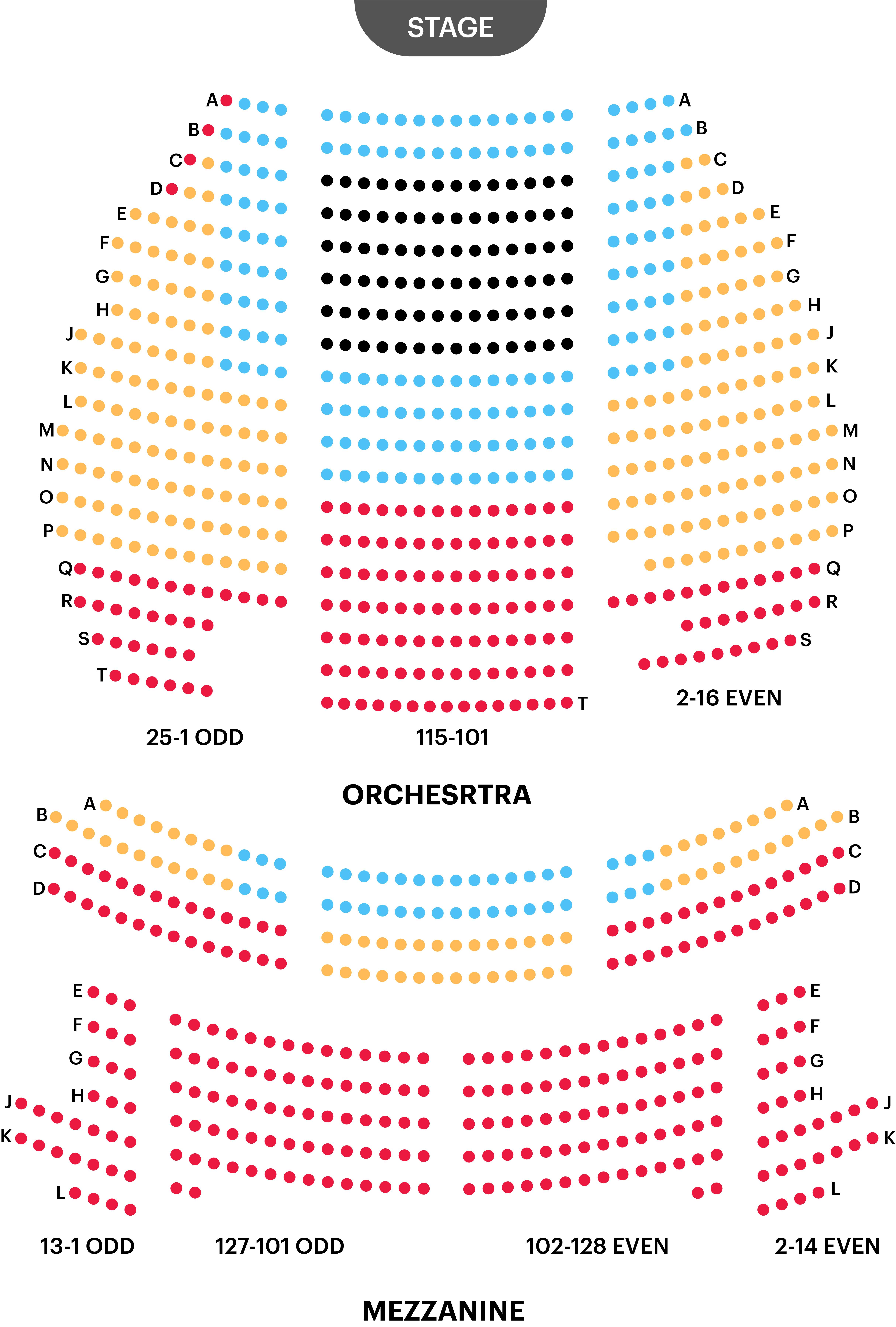 Your A to Z Guide To Broadway Theater Seating Charts