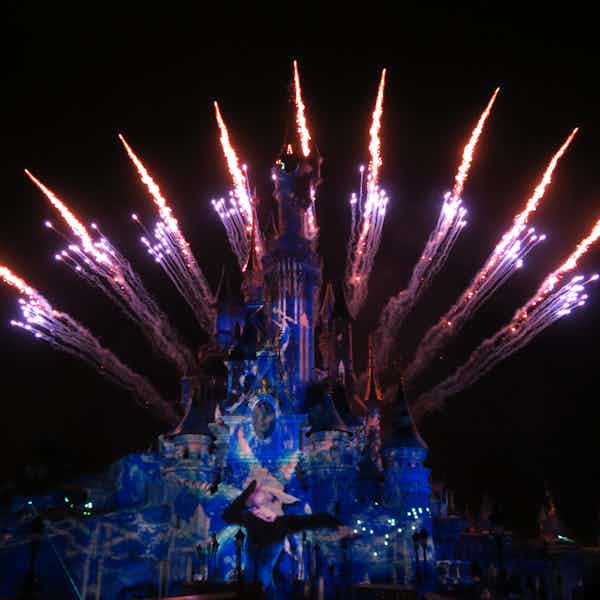 Paris in november - disneyland fireworks