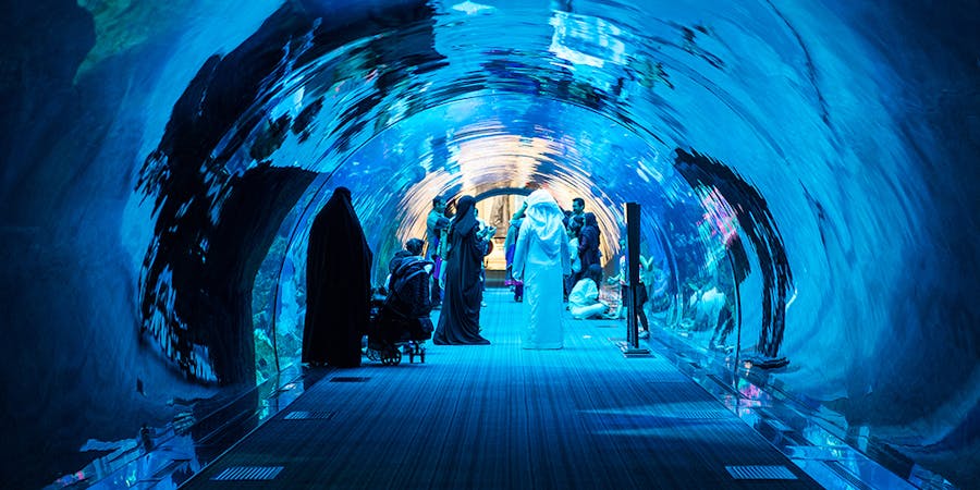 Dubai in August - Rotunda at Caeser's Palace