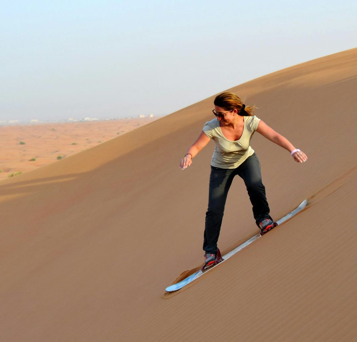 Sandboarding in Dubai