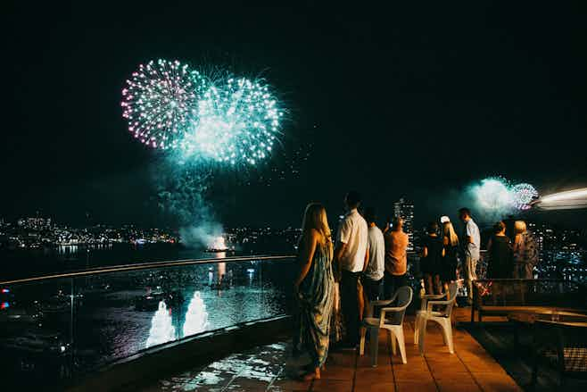 sydney new year fireworks - free vantage point