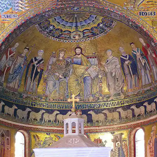 trastevere rome - santa maria basilica
