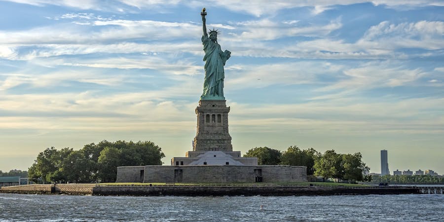 New York in june- statue of liberty