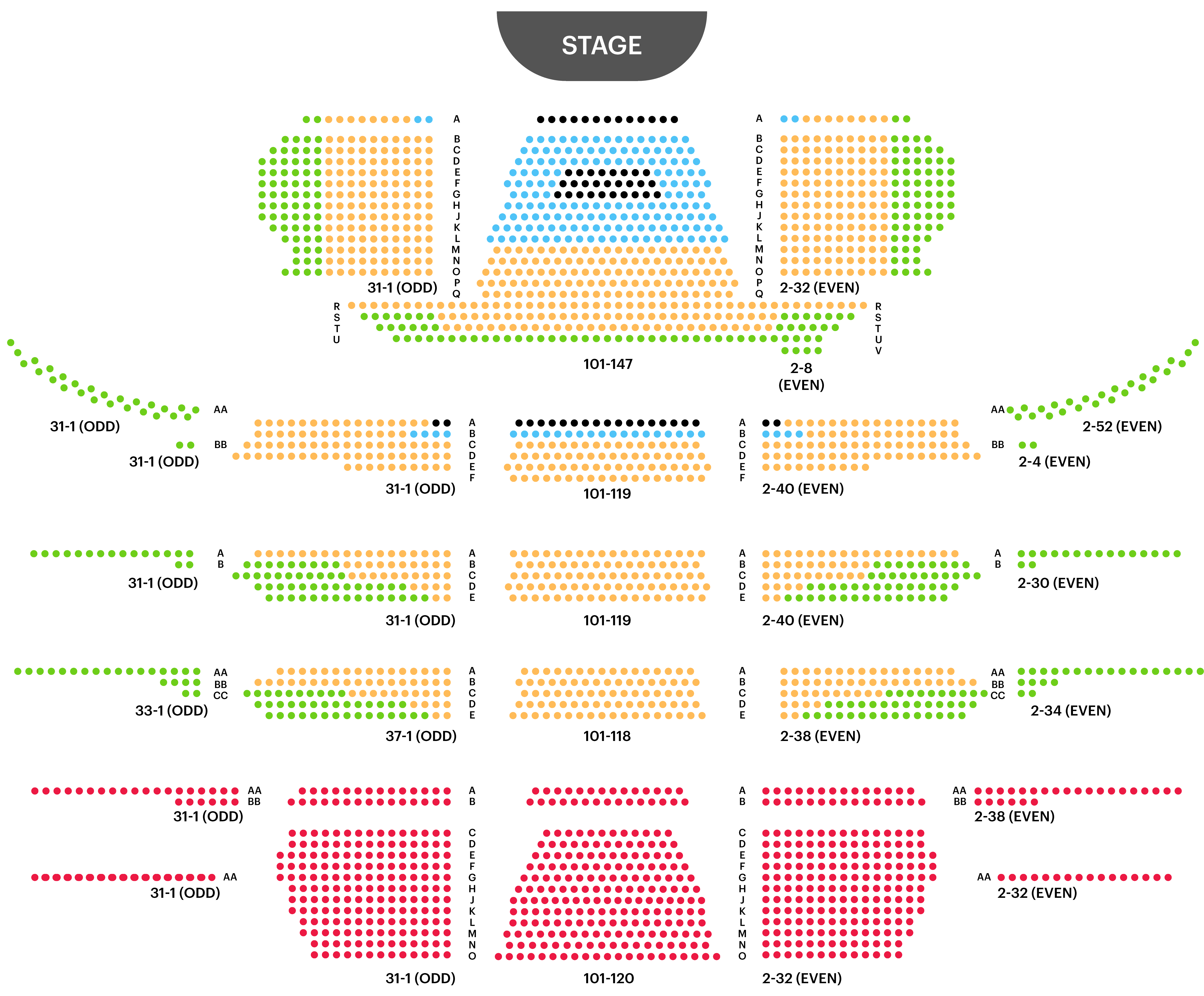 David H. Koch Theater Seating Chart: Best Seats, Real-Time Pricing ...