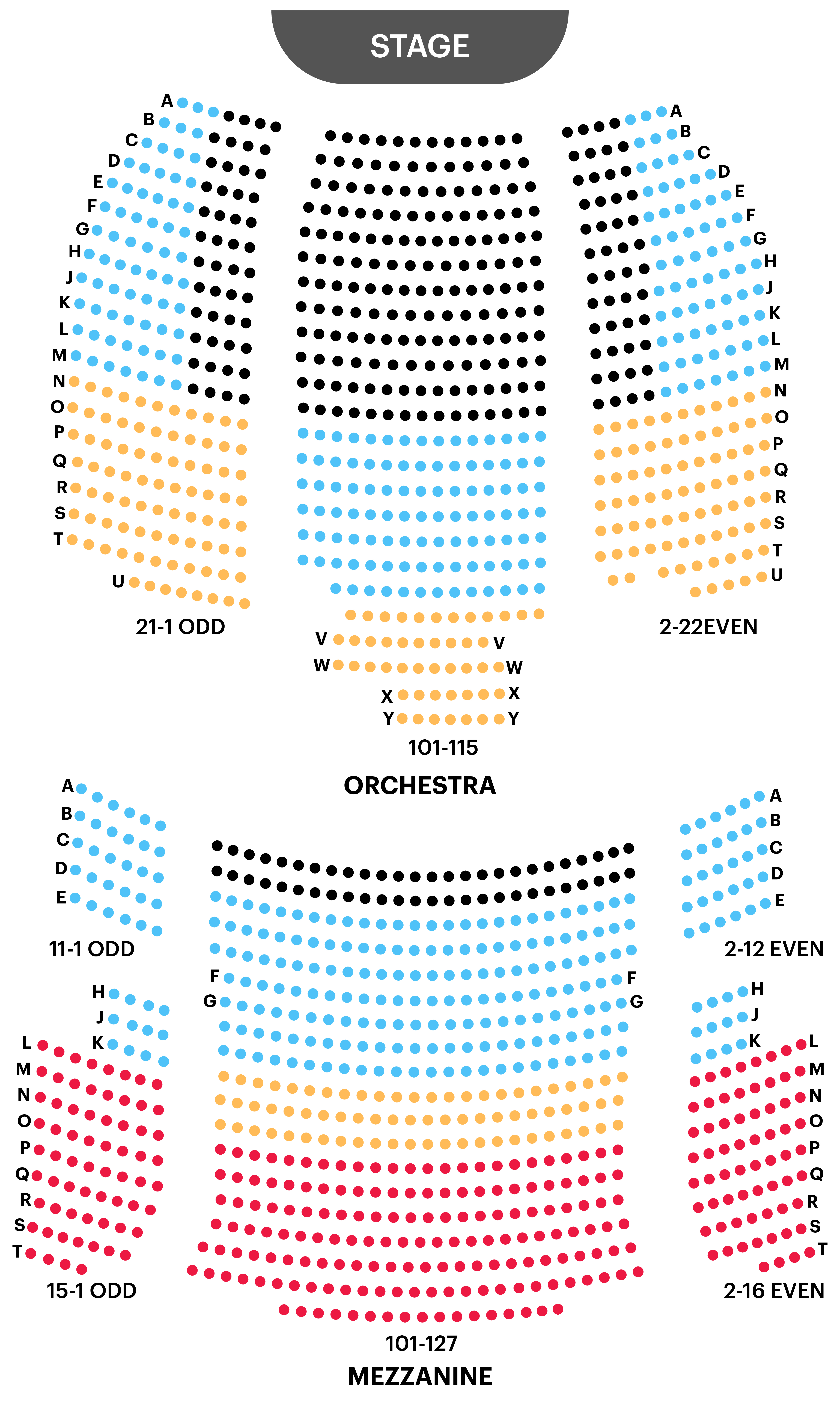 Your A To Z Guide To Broadway Theater Seating Charts