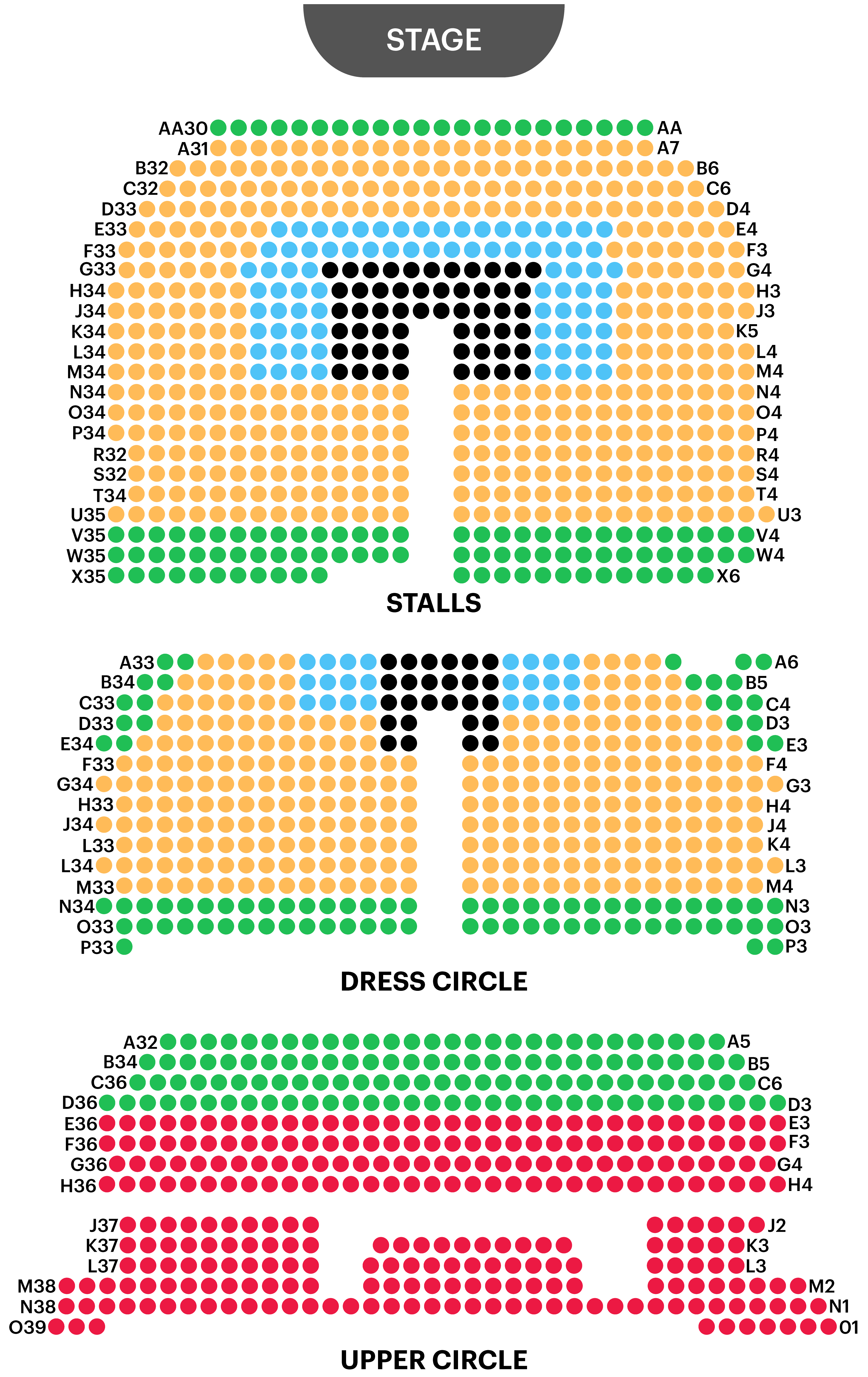 Nederlander Theatre Seating Map Elcho Table