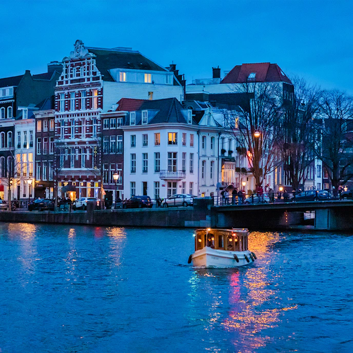 Wee Blue Coo Travel Tourism Amsterdam Holland Netherlands Canal