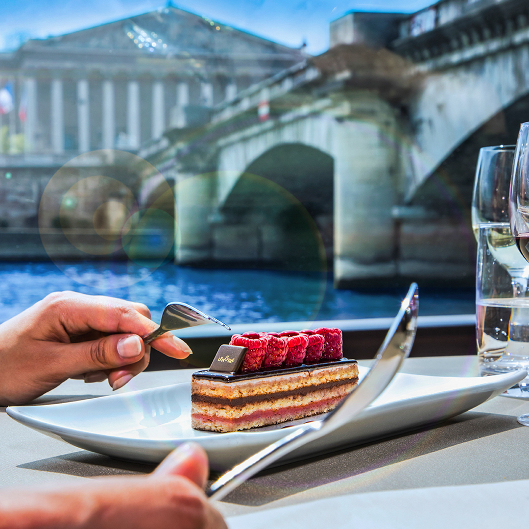 crucero por el sena con almuerzo - menú